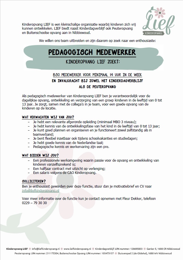 Vacature